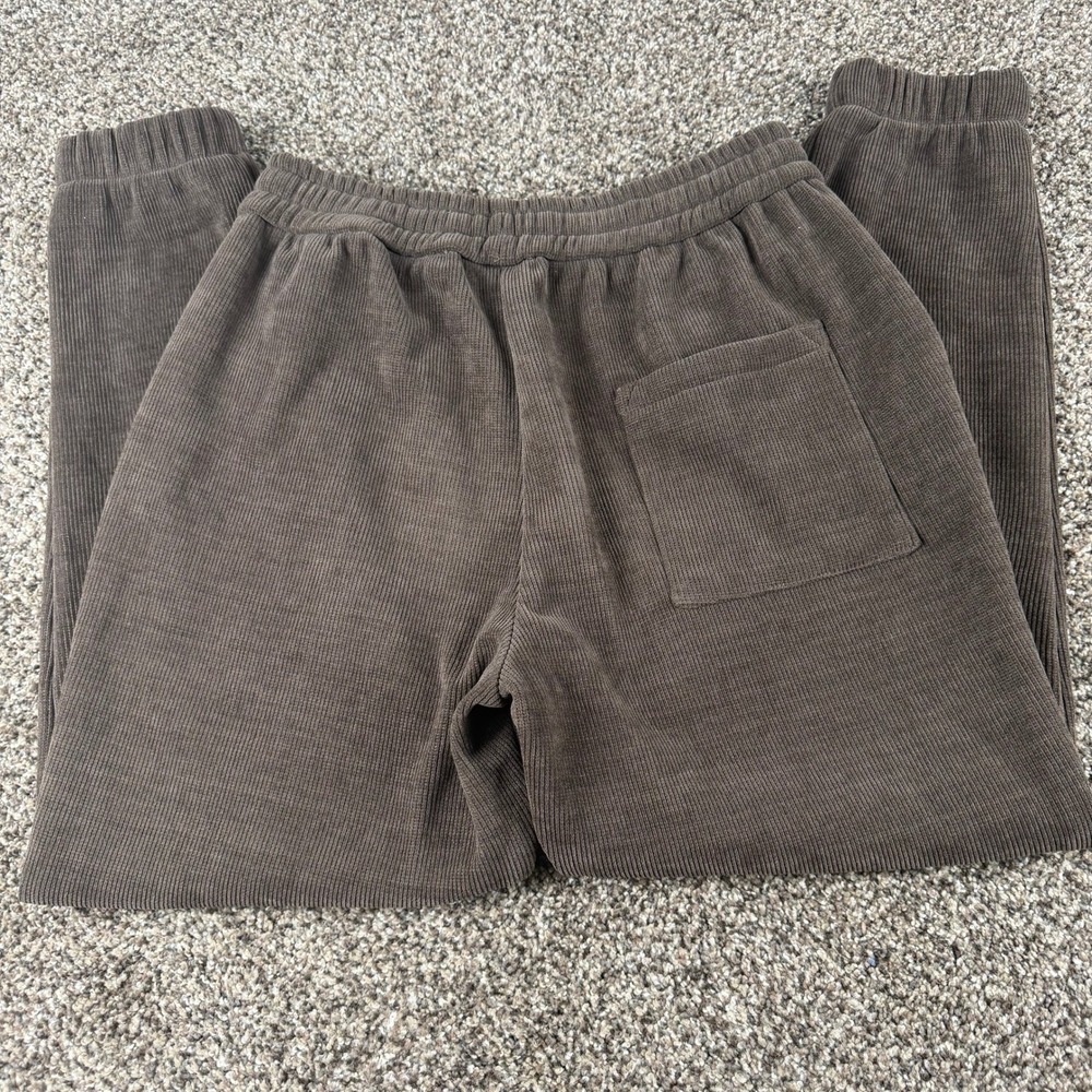 YoungLA Lined Corduroy Joggers Brown Athletic Pants Mens Large Streetwear - Picture 3 of 8